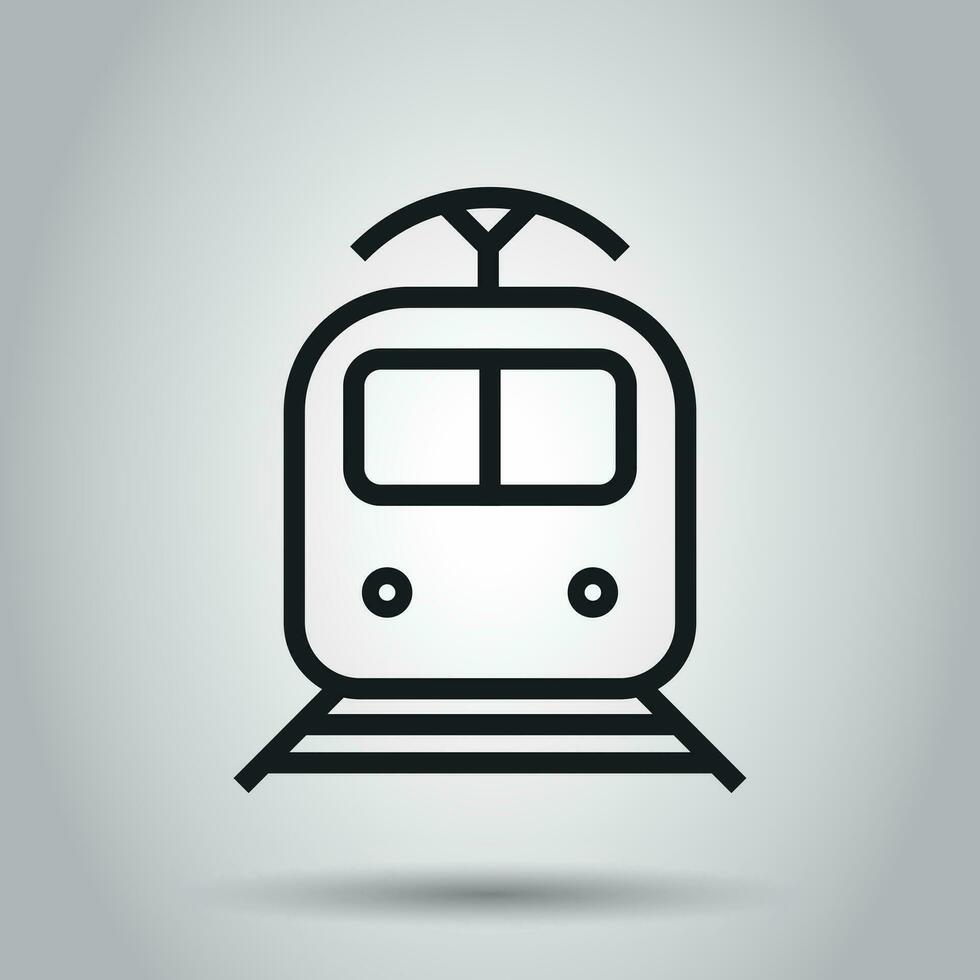 tren transporte icono. vector ilustración. negocio concepto tren pictograma.