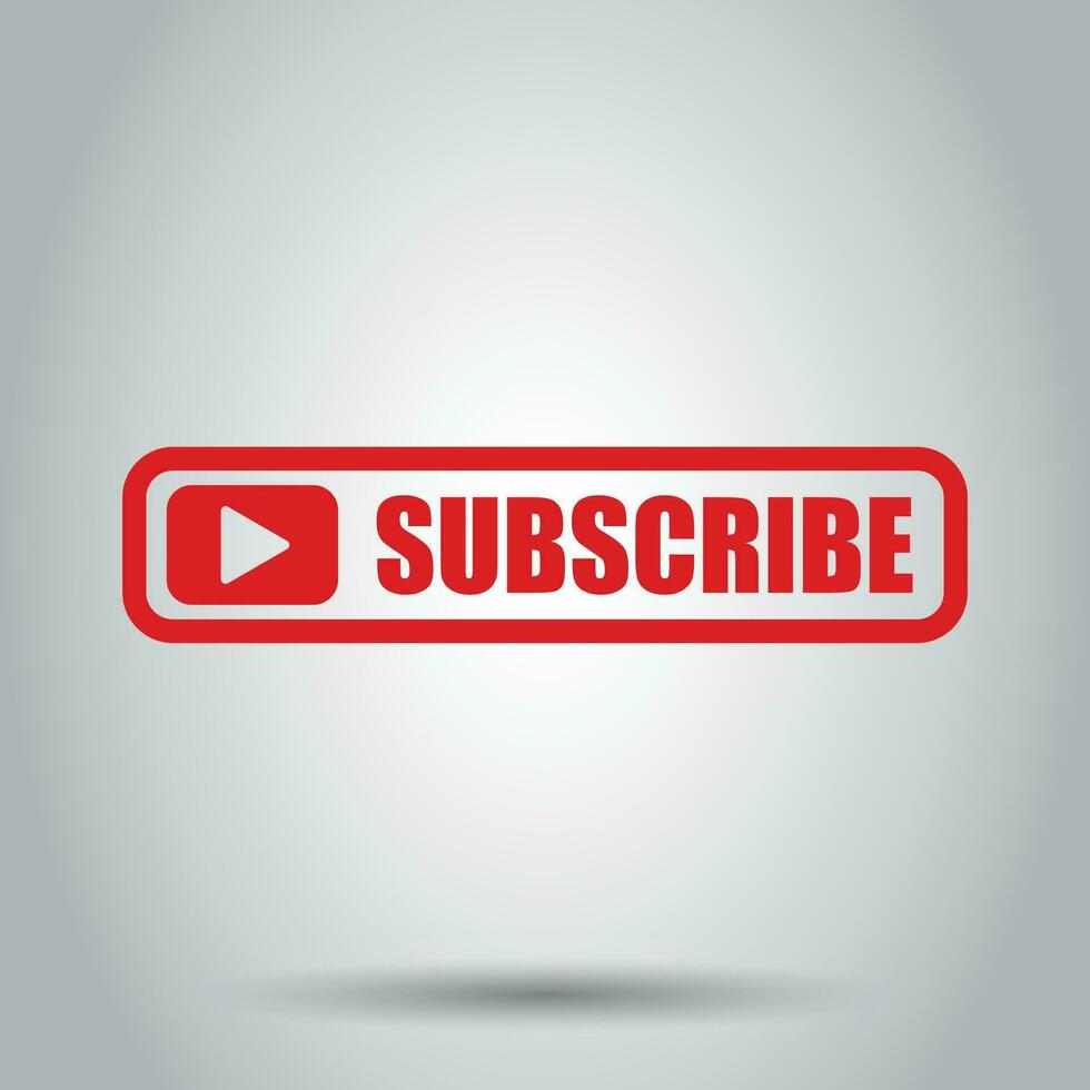 Subscribe button icon. Vector illustration. Business concept subscribe pictogram.