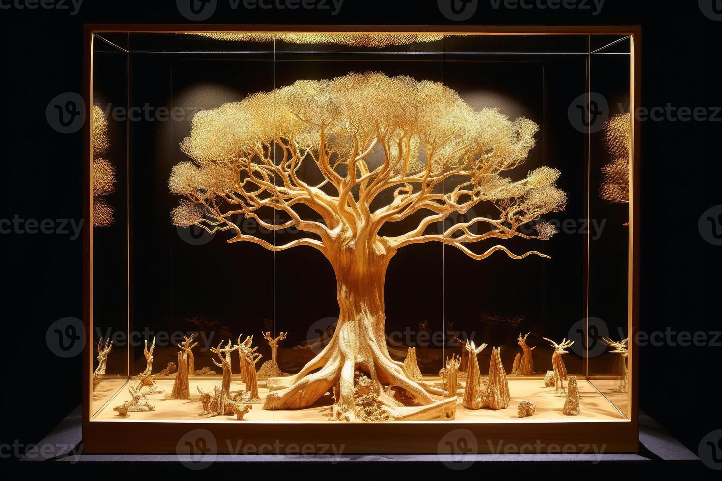 The tree of life created with technology. photo