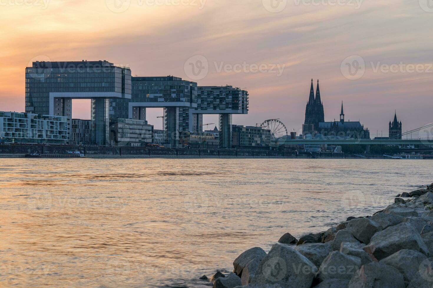 Modern architecture, Cologne, Germany photo