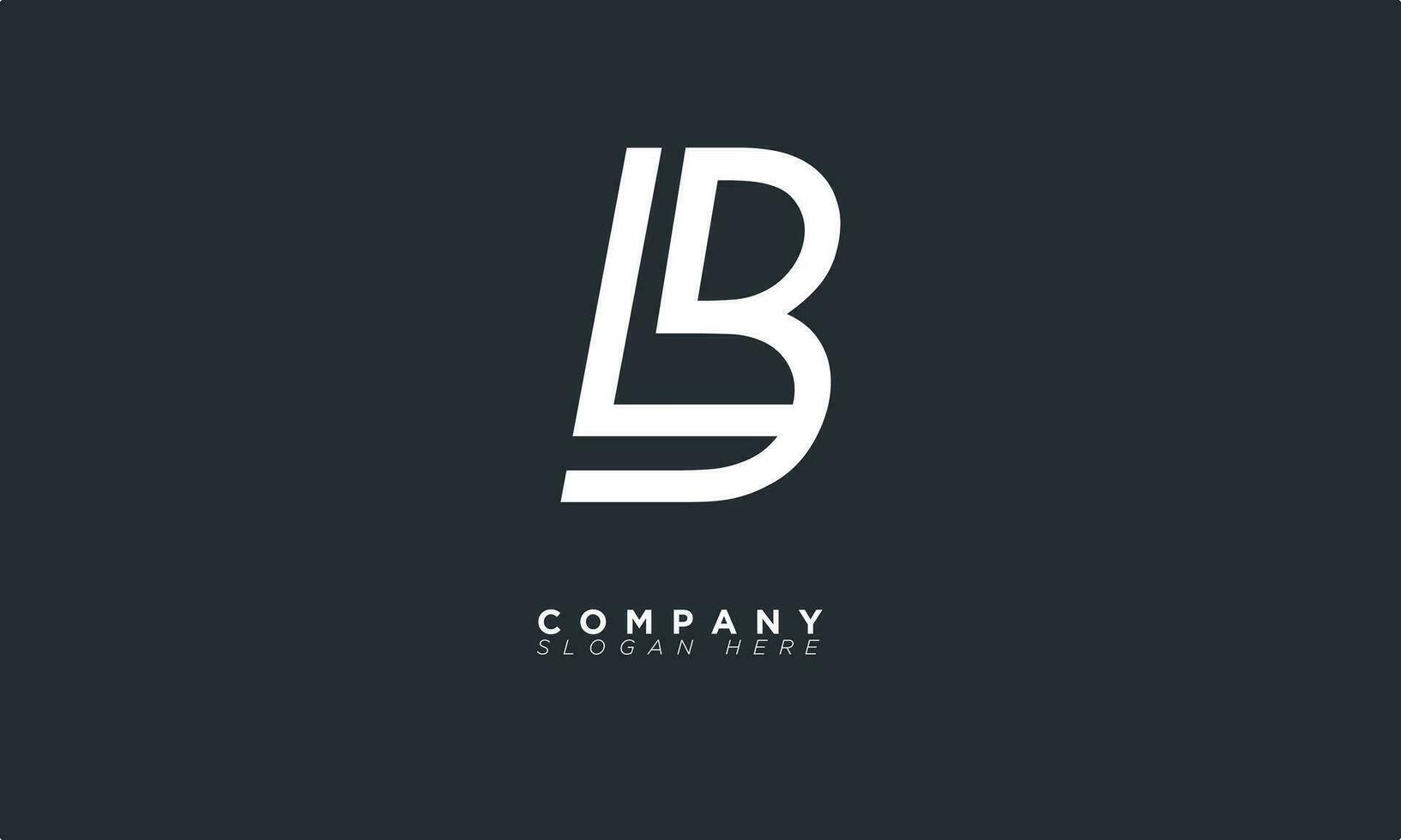 LB Alphabet letters Initials Monogram logo BL, L and B vector