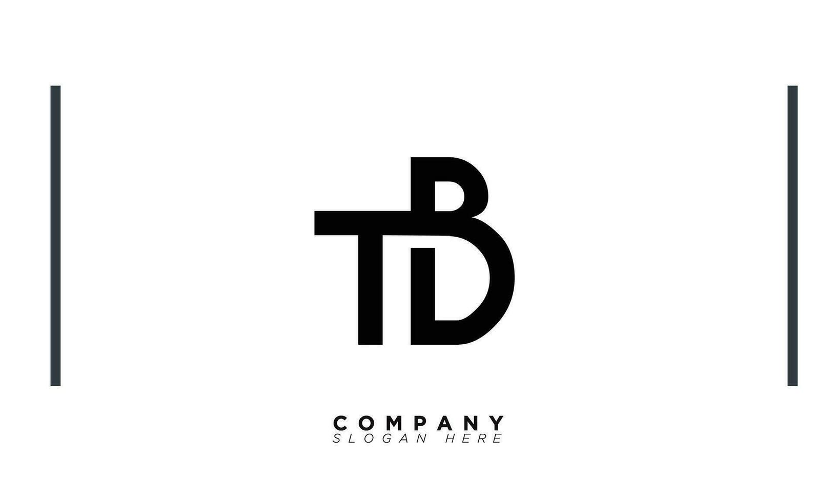 TB Alphabet letters Initials Monogram logo BT, T and B vector