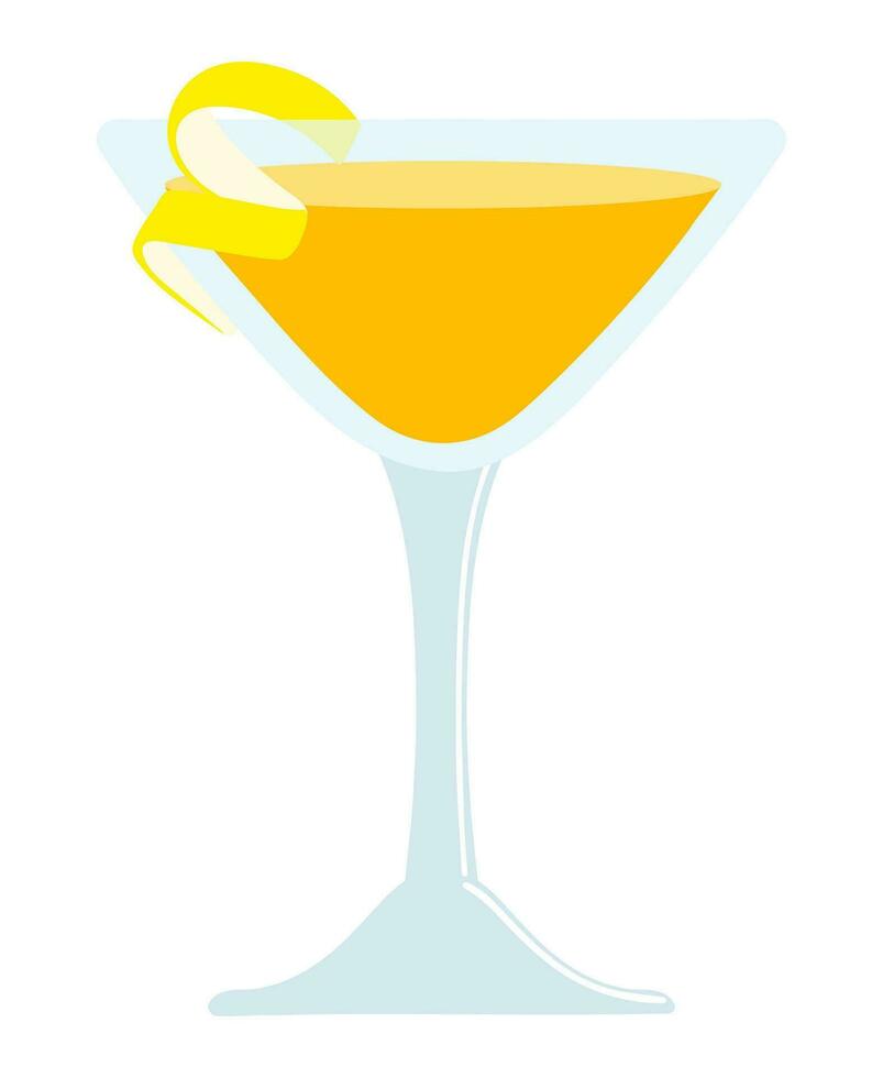 Summer alcohol cocktail vector