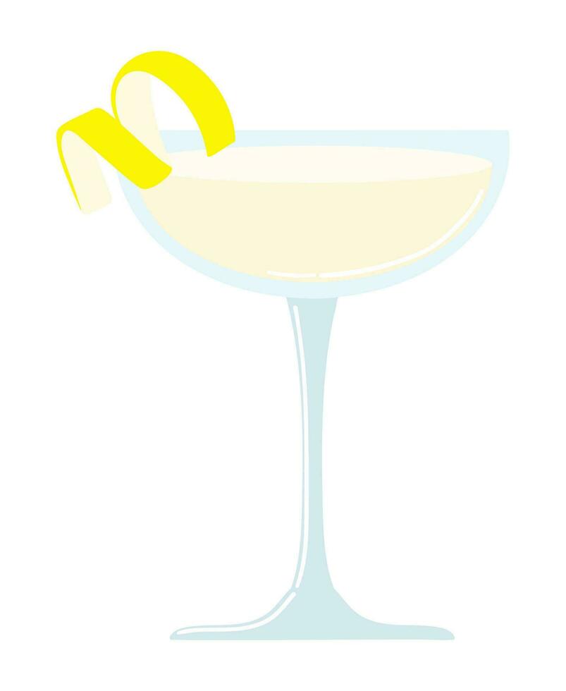 Summer alcohol cocktail vector