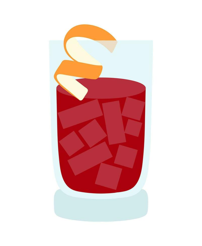 Summer alcohol cocktail vector