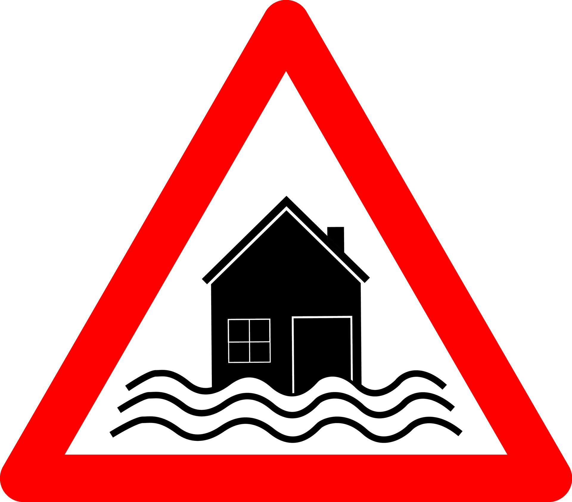 Flood Sign flood-warning-issued