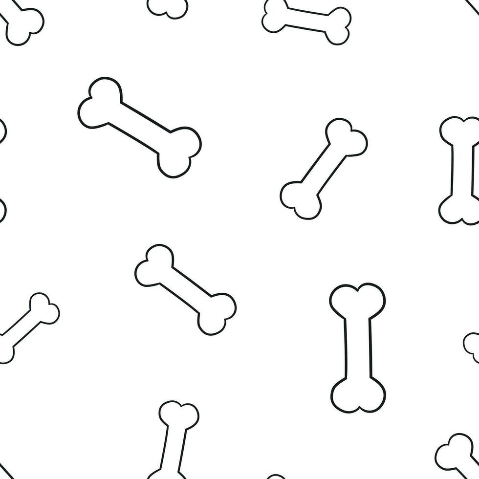 Dog bone toy icon seamless pattern background. Business concept vector illustration. Animal bone symbol pattern.