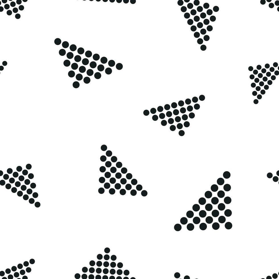 Arrow icon seamless pattern background. Business concept vector illustration. Arrow dotted symbol pattern.