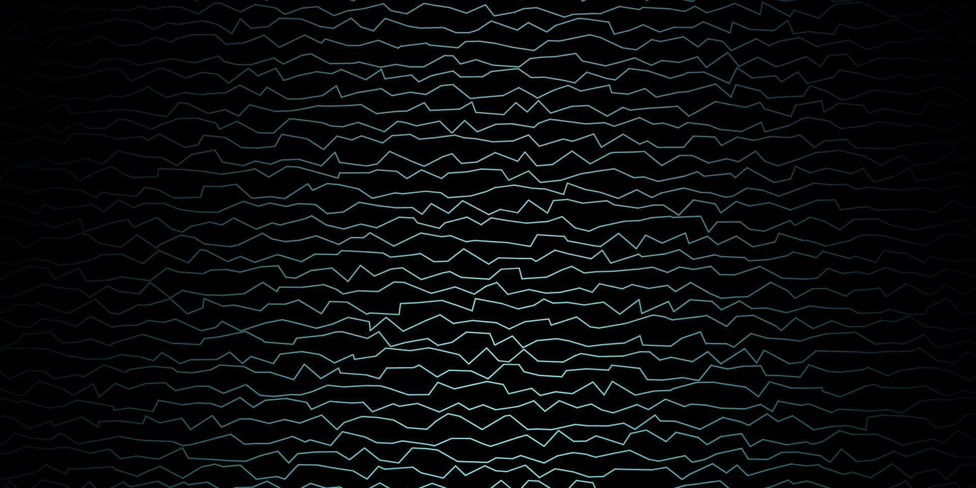 Dark BLUE vector background with bent lines.