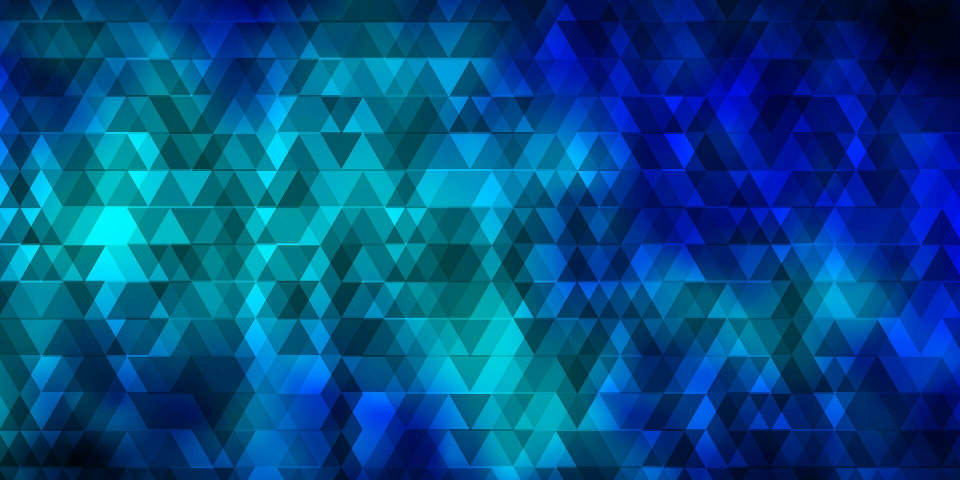 Dark BLUE vector template with lines, triangles.