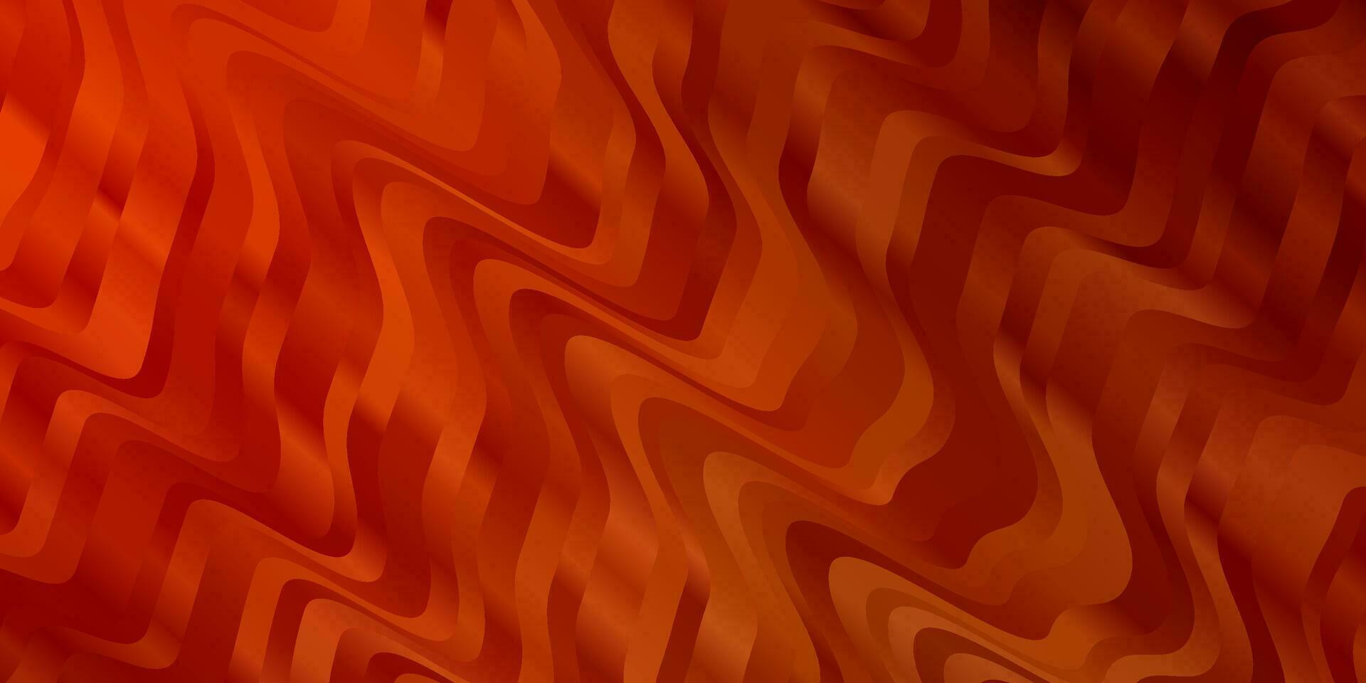 Light Orange vector background with curves.