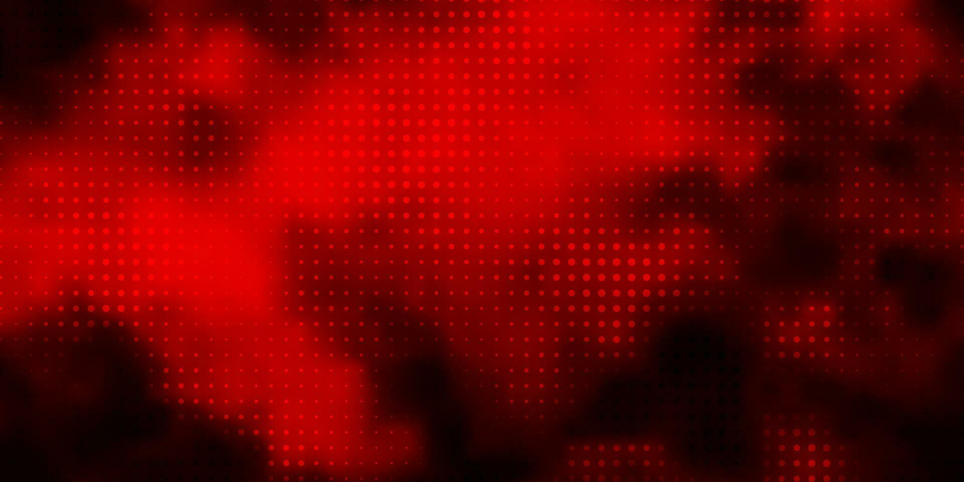 Dark Orange vector background with circles.