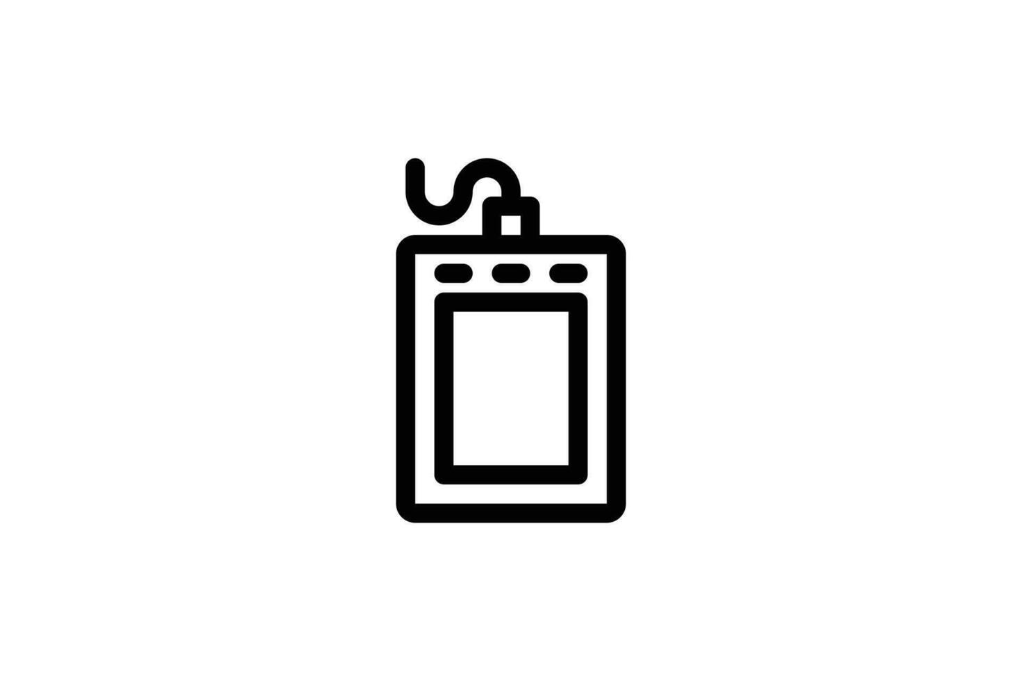 Drawing tablet icon graphic design line style free vector