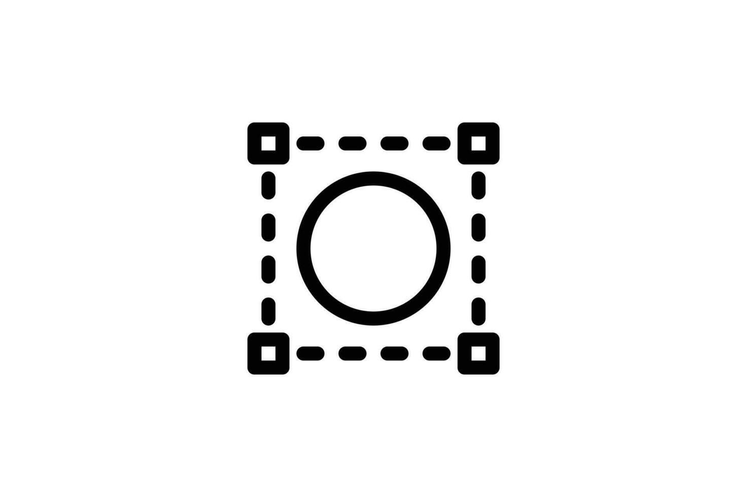 Resize icon graphic design line style free vector