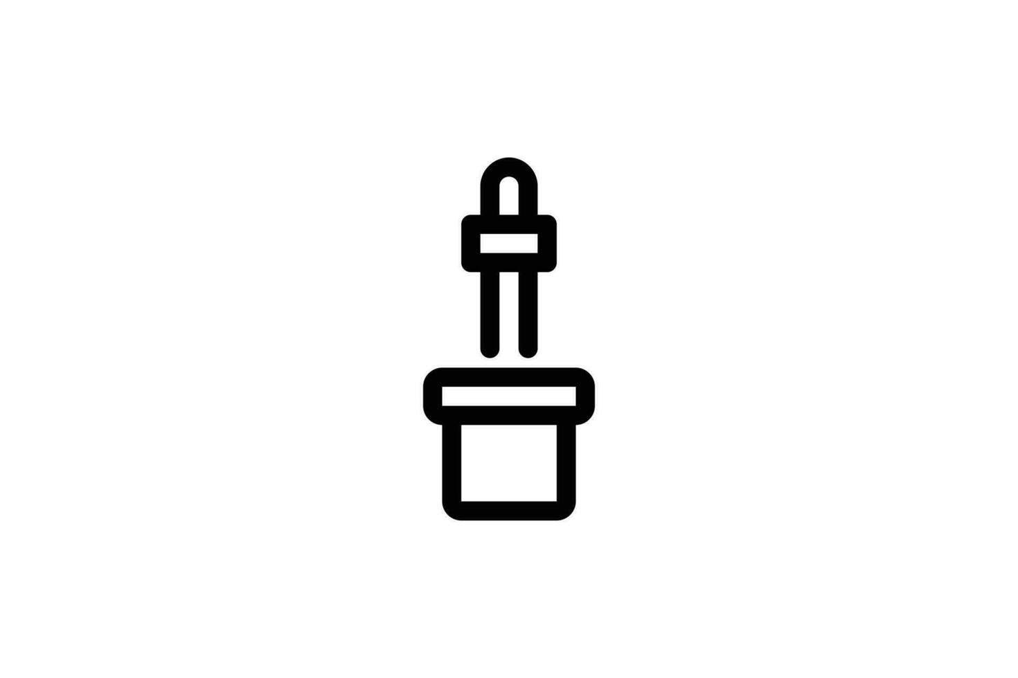 Color picker icon graphic design line style free vector