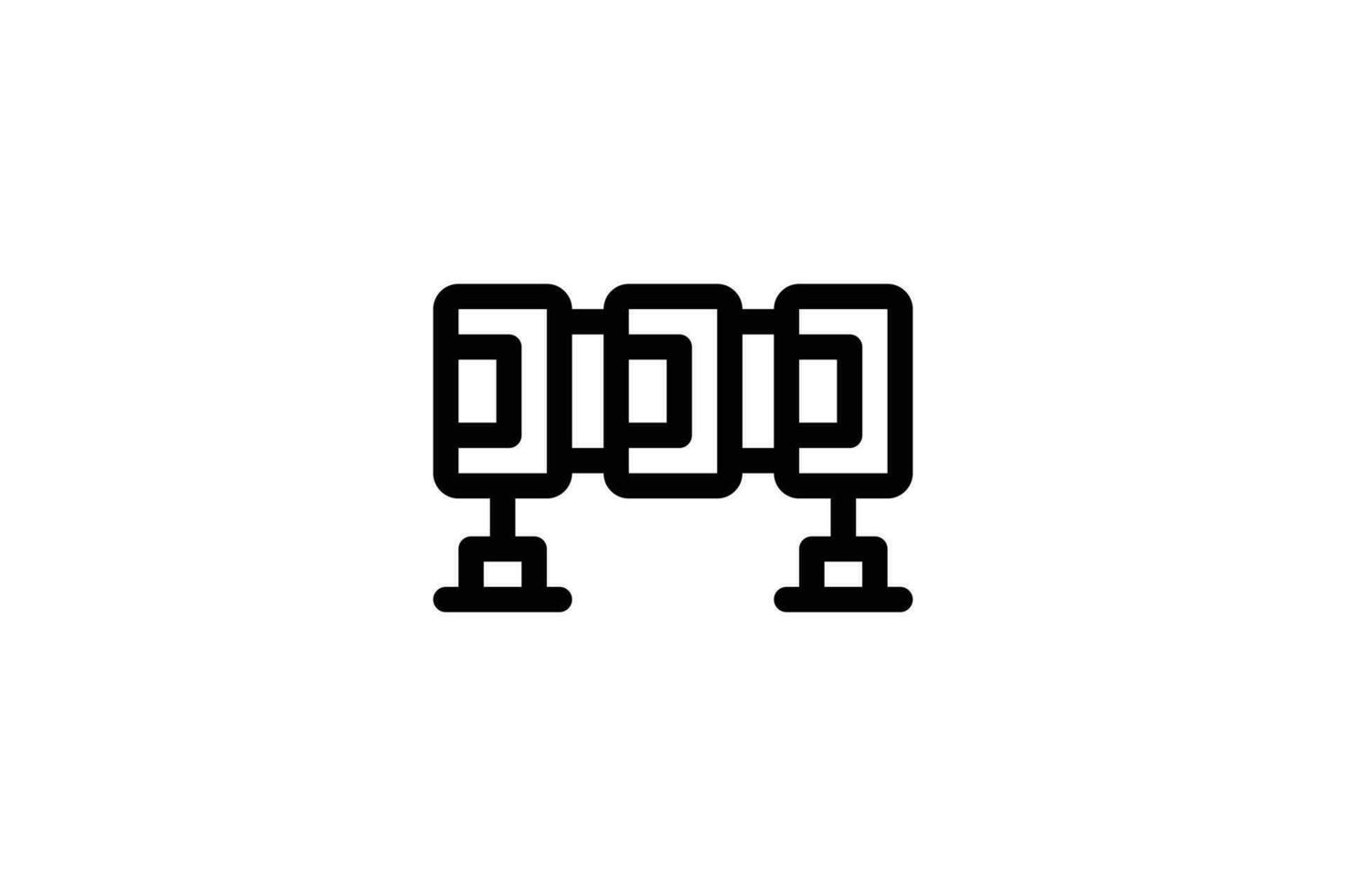 Trash bin icon pollution line style free vector