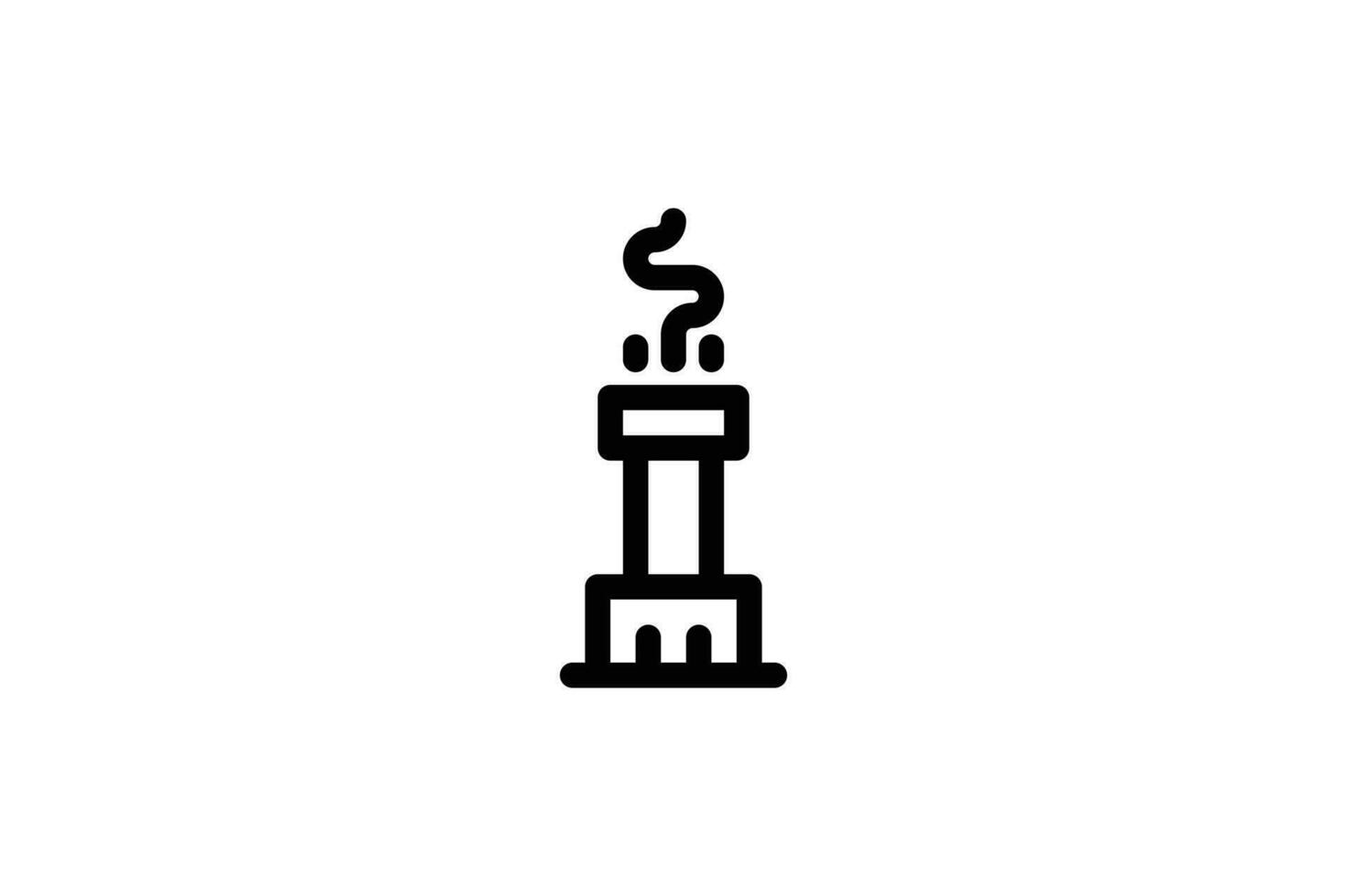 Air pollution icon pollution line style free vector