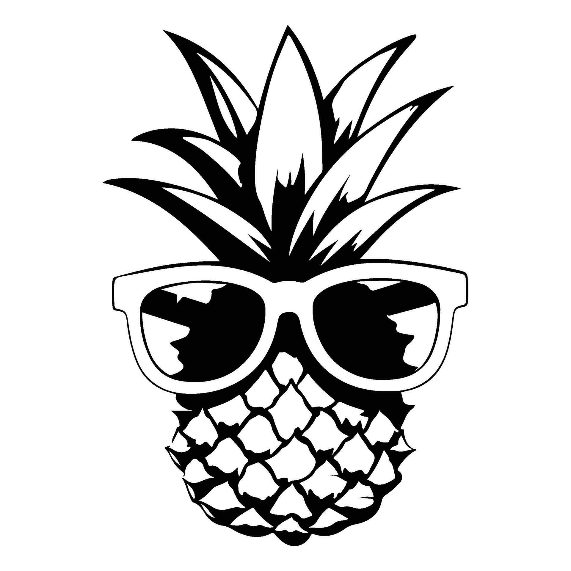 pineapple wearing sunglasses, Summer Pineapple 26159150 Vector Art at