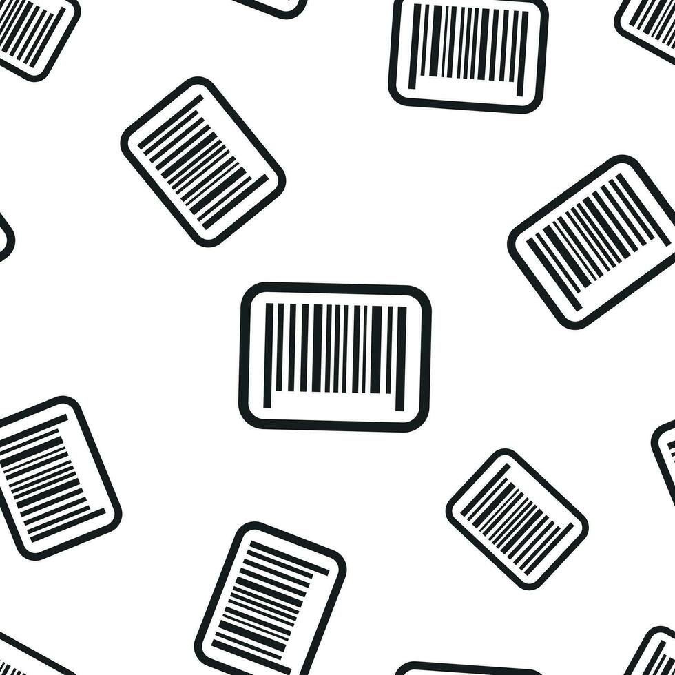 Barcode product distribution icon seamless pattern background. Business concept vector illustration. Barcode symbol pattern.