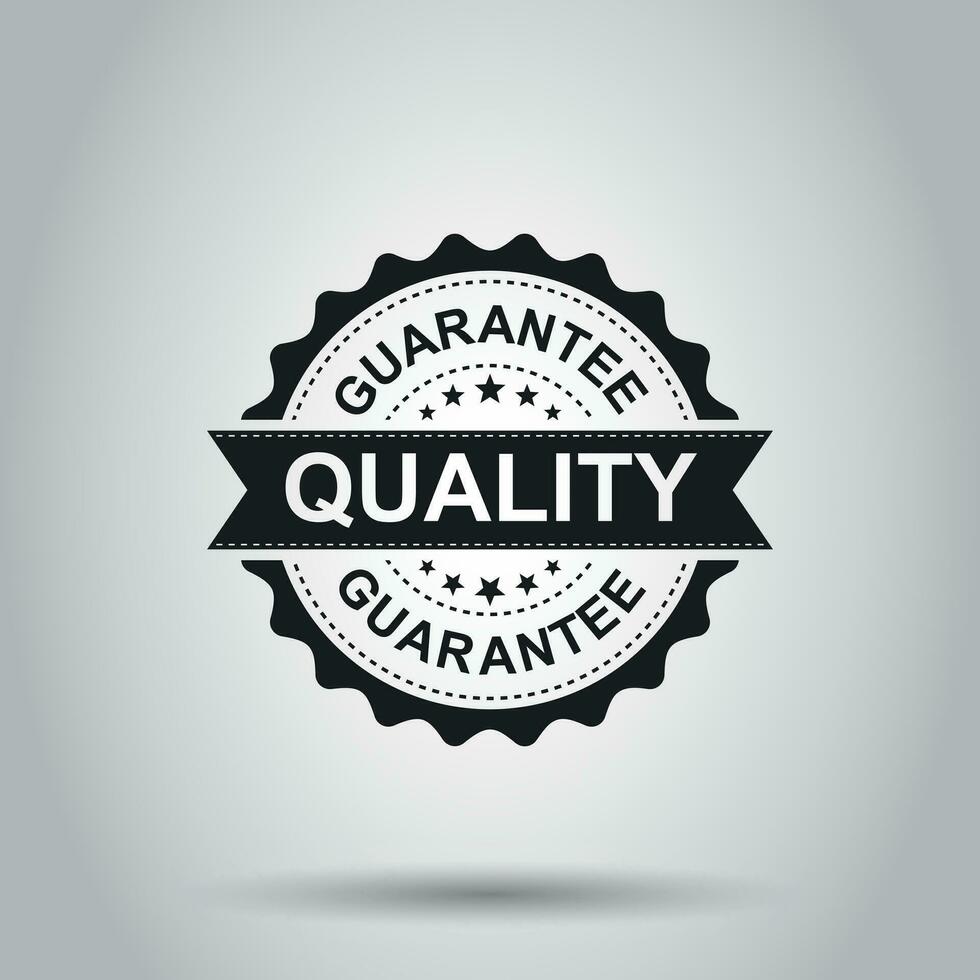 Guarantee grunge rubber stamp. Vector illustration on white background. Business concept quality stamp pictogram.