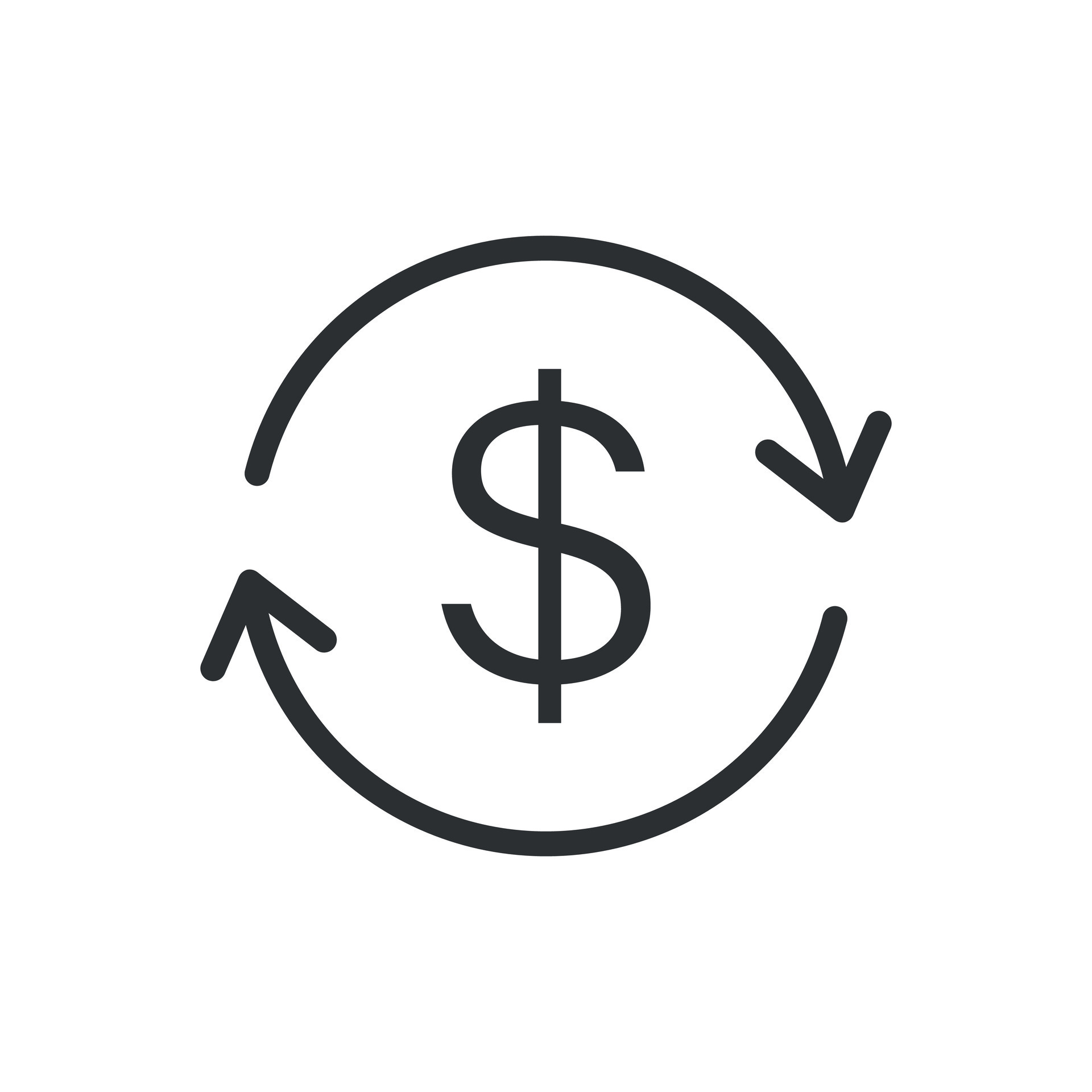 Money Dollar With Arrow Icon In Flat Style Exchange Rate Money money-dollar-with-arrow-icon-in-flat-style-exchange-rate-money
