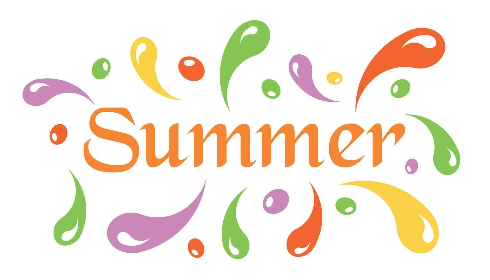 Summer splash spray vector icon in flat style. Summertime illustration on white isolated background. Summer wave concept.
