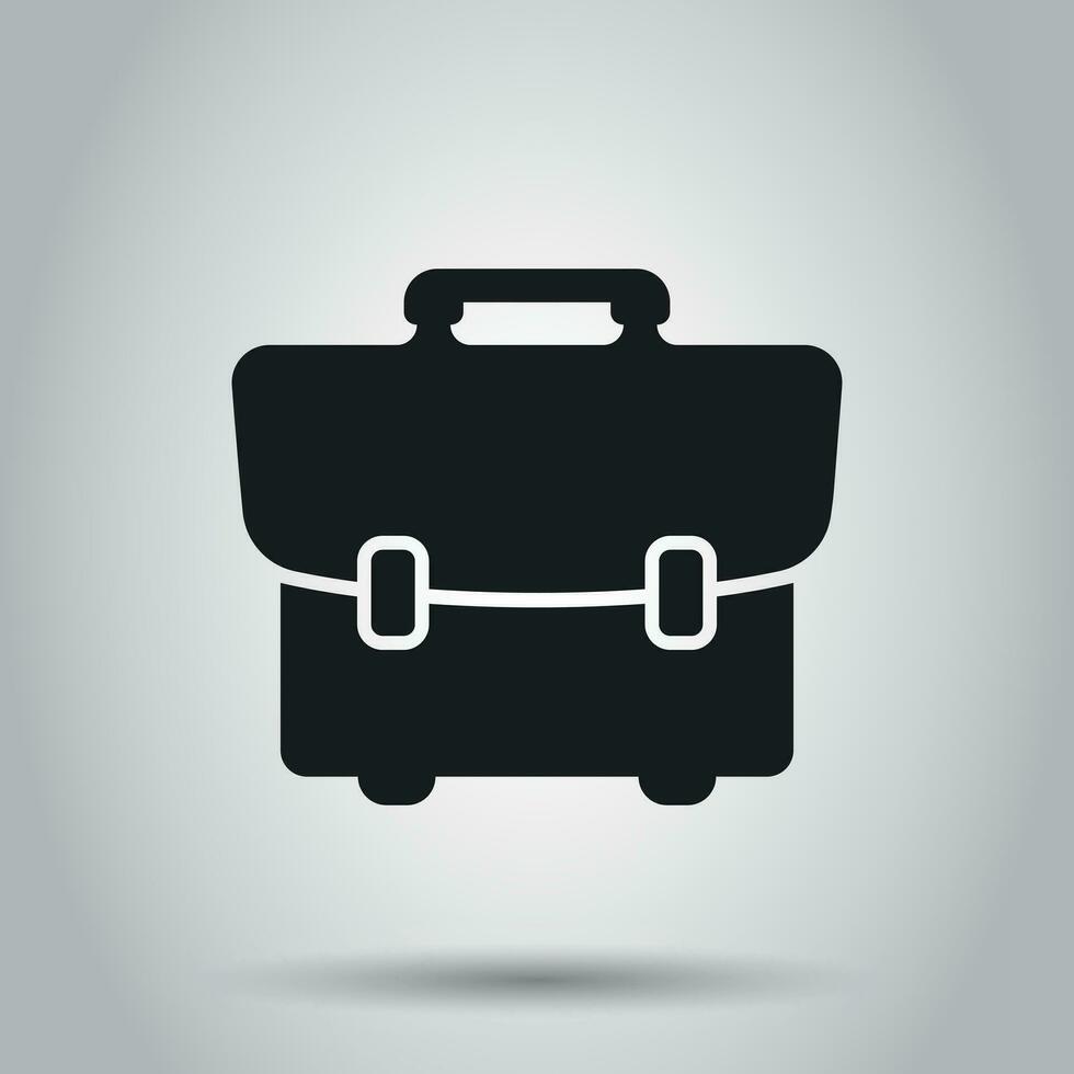 maleta caja icono. vector ilustración en aislado antecedentes. negocio concepto equipaje pictograma.