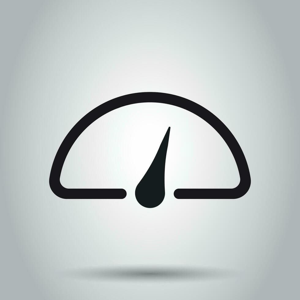 Dashboard vector icon. Level meter speed vector illustration.