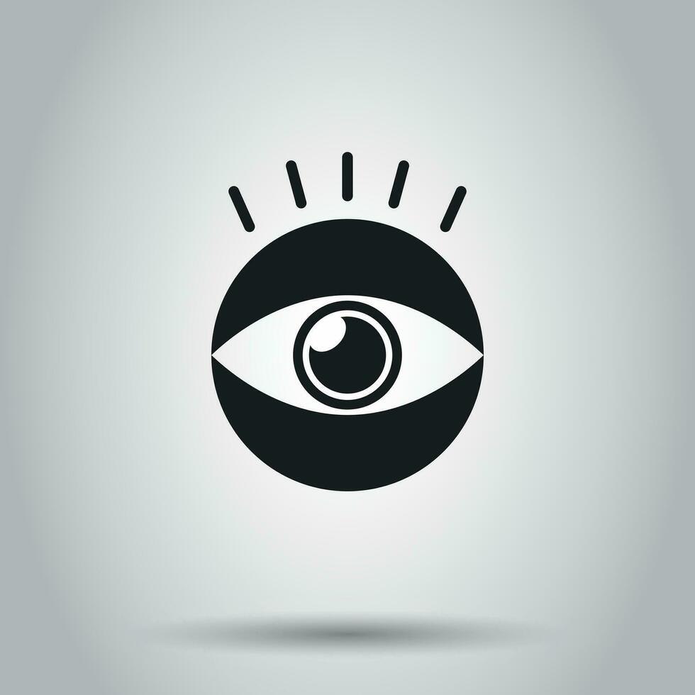 sencillo ojo icono. vector ilustración en aislado antecedentes. negocio concepto vista ojo pictograma.