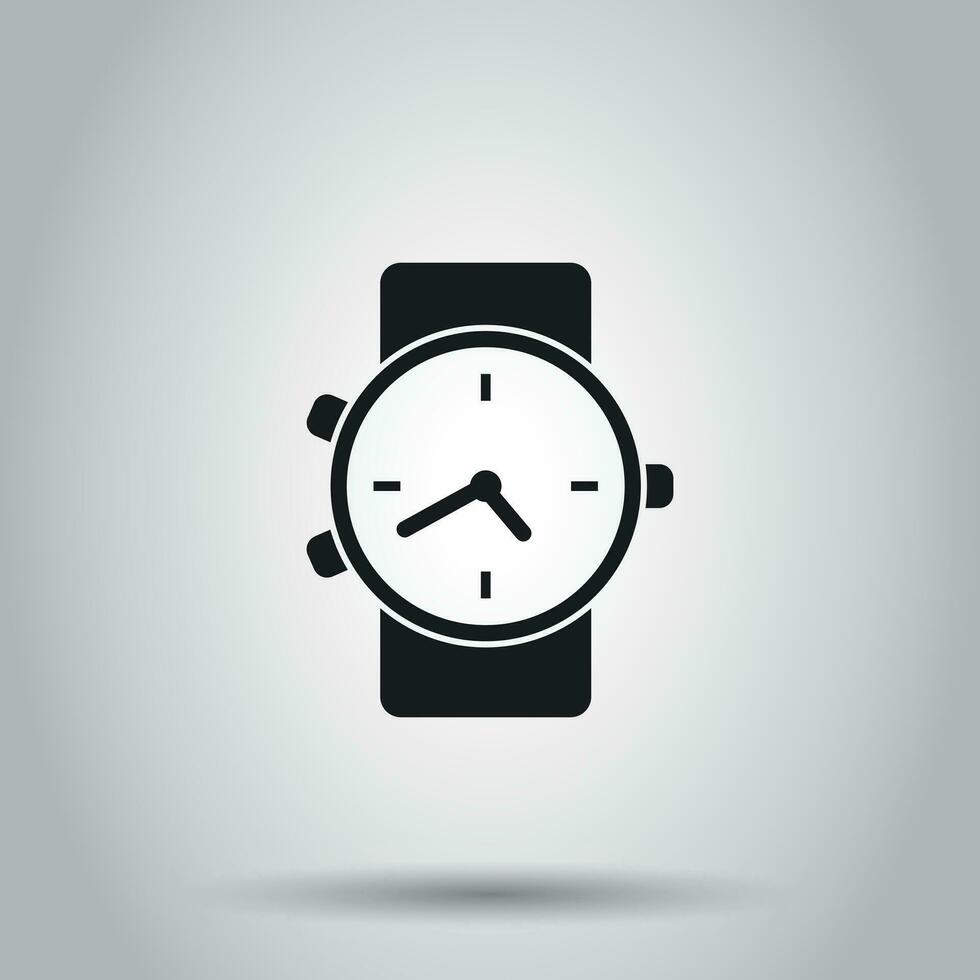 Clock watch icon. Vector illustration on isolated background. Business concept clock  pictogram.