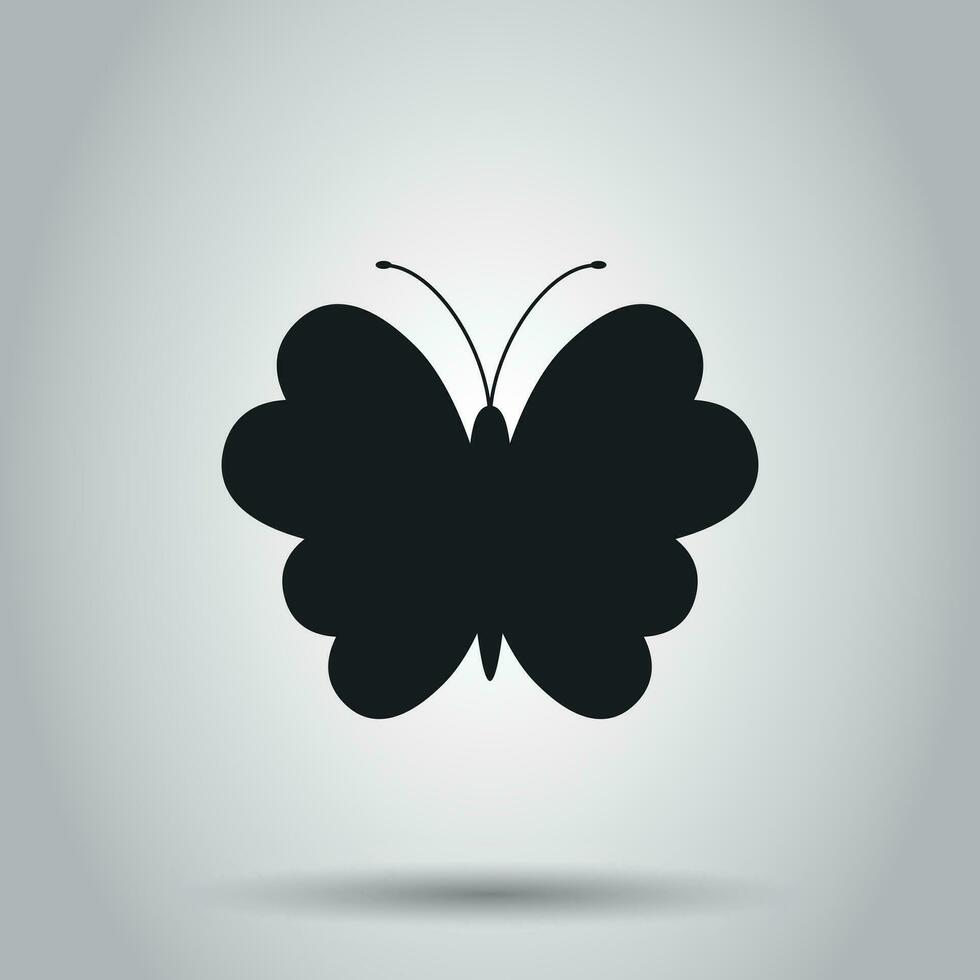 mariposa icono. vector ilustración en aislado antecedentes. negocio concepto silueta de un mariposa pictograma.