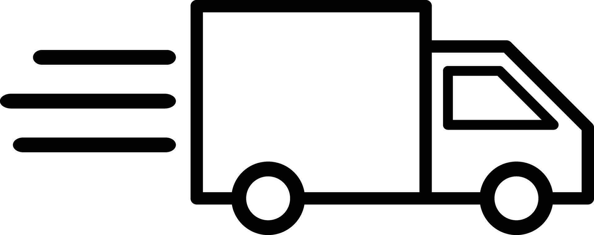 Fast shipping delivery truck icon vector for apps and websites . Truck icon