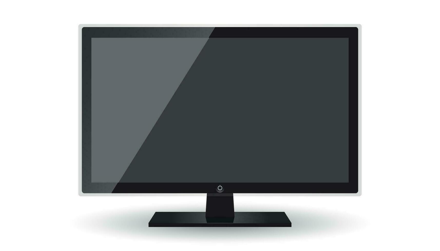 televisión icono vector ilustración en plano estilo aislado en blanco antecedentes. televisión símbolo para web sitio diseño, logo, aplicación, ui