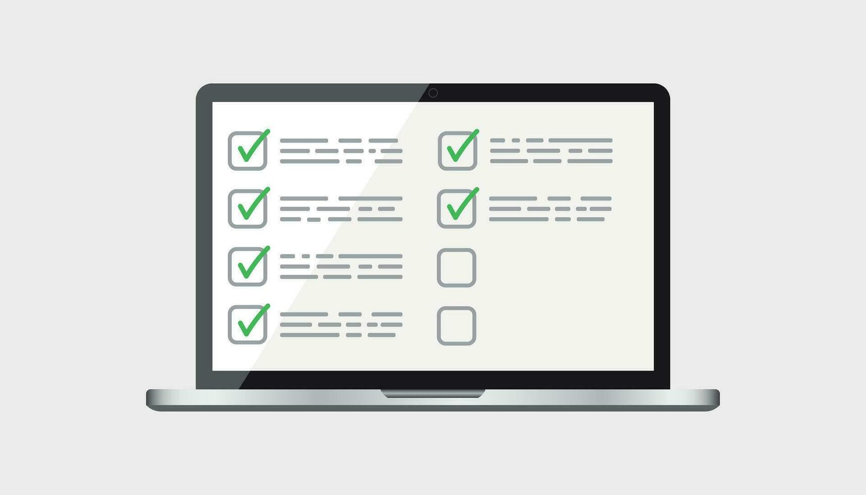Businessman checklist with notebook. Check list icon flat vector illustration.