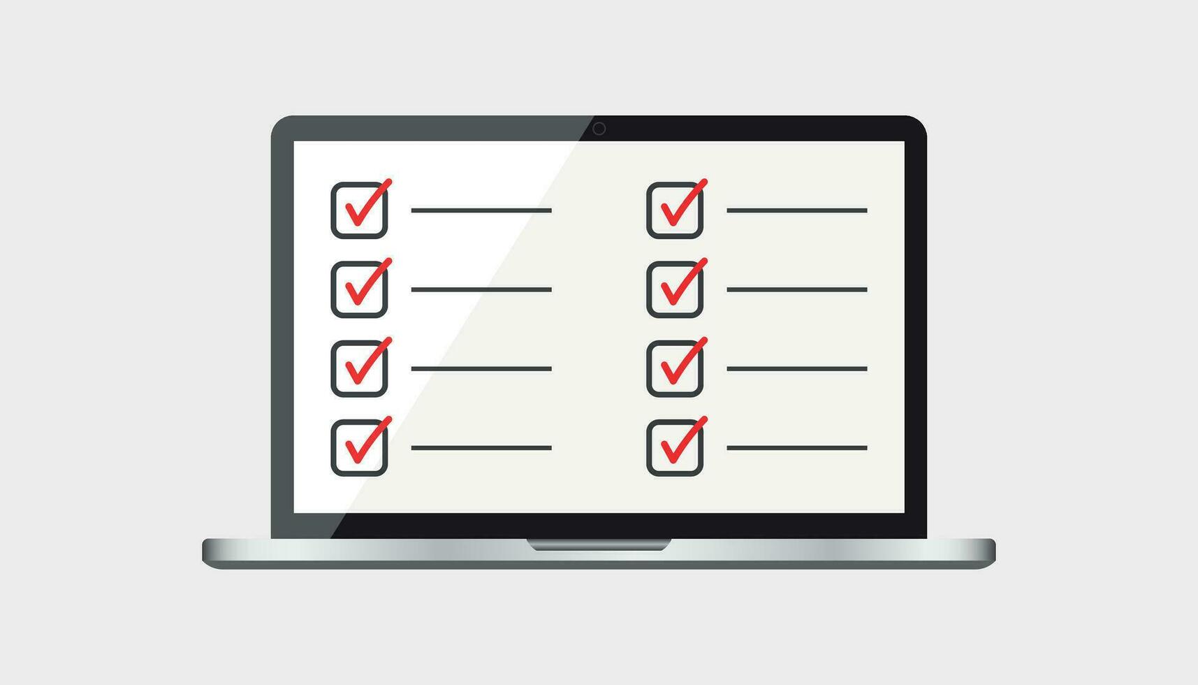 Businessman checklist with notebook. Check list icon flat vector illustration.