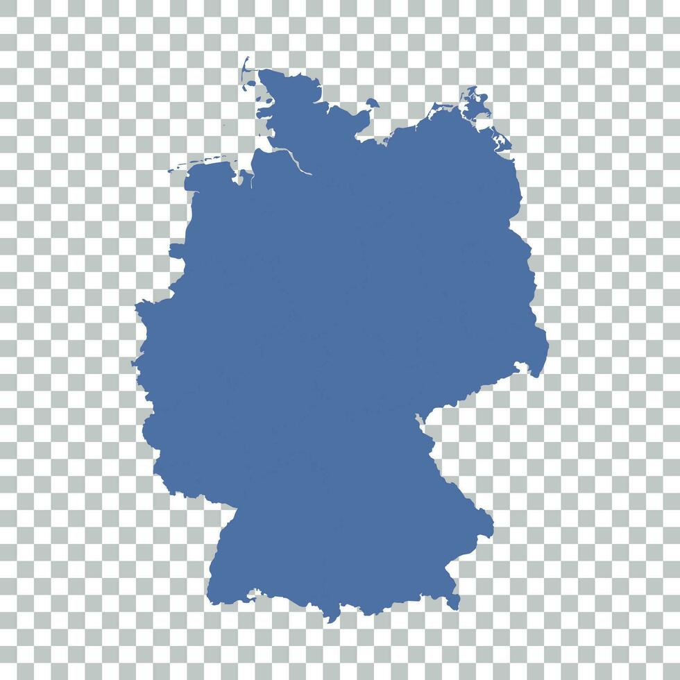 Alemania mapa en aislado antecedentes. plano vector