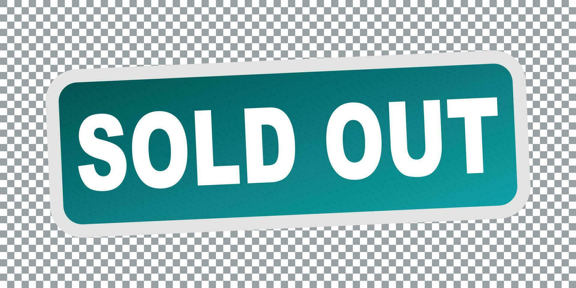 Sold out. Flat vector illustration