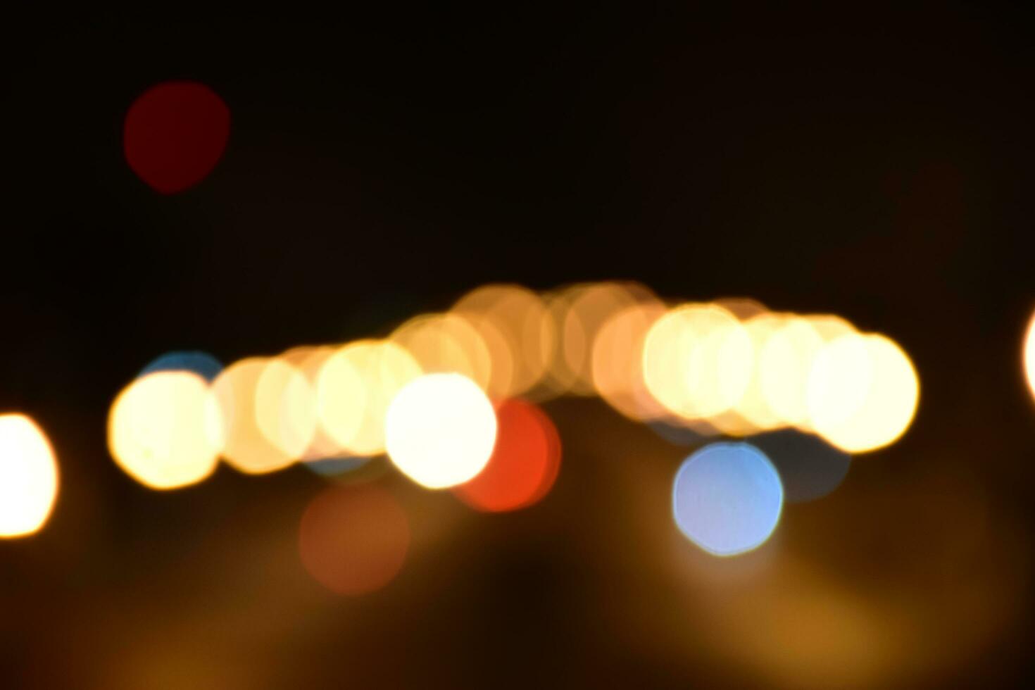 Street light night bokeh background. photo