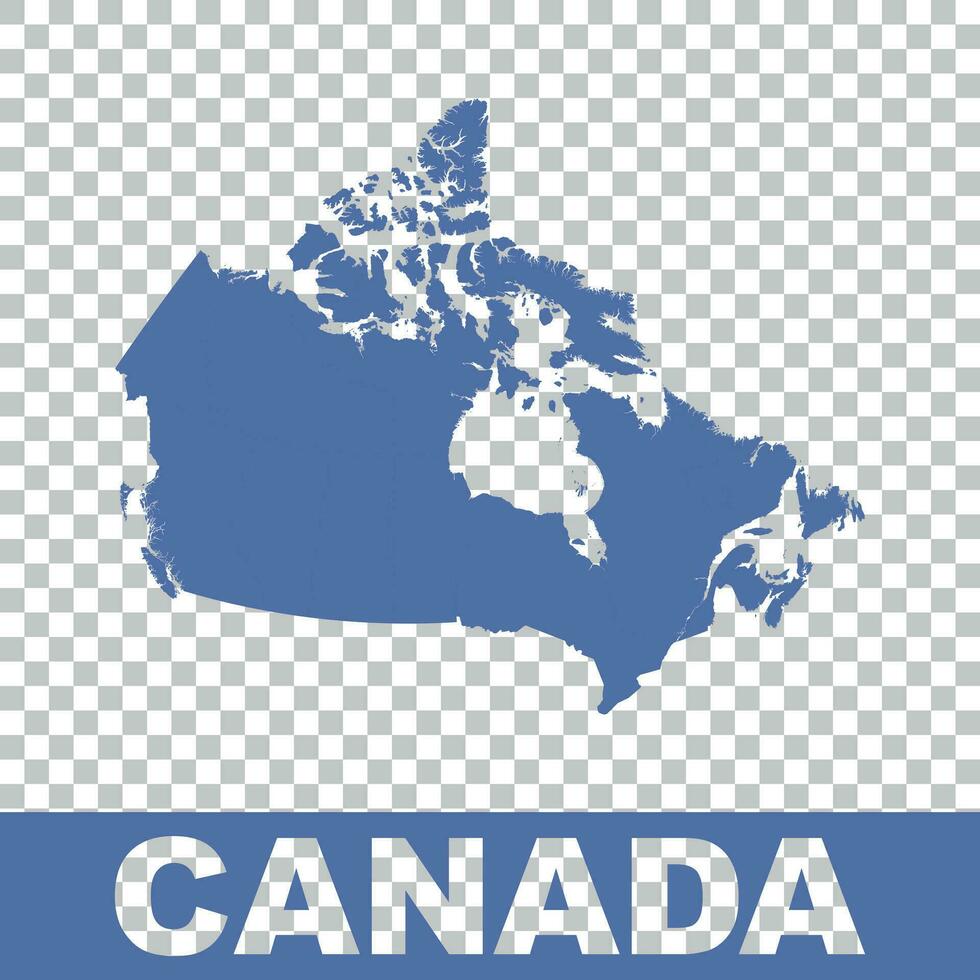 Canadá mapa. plano vector