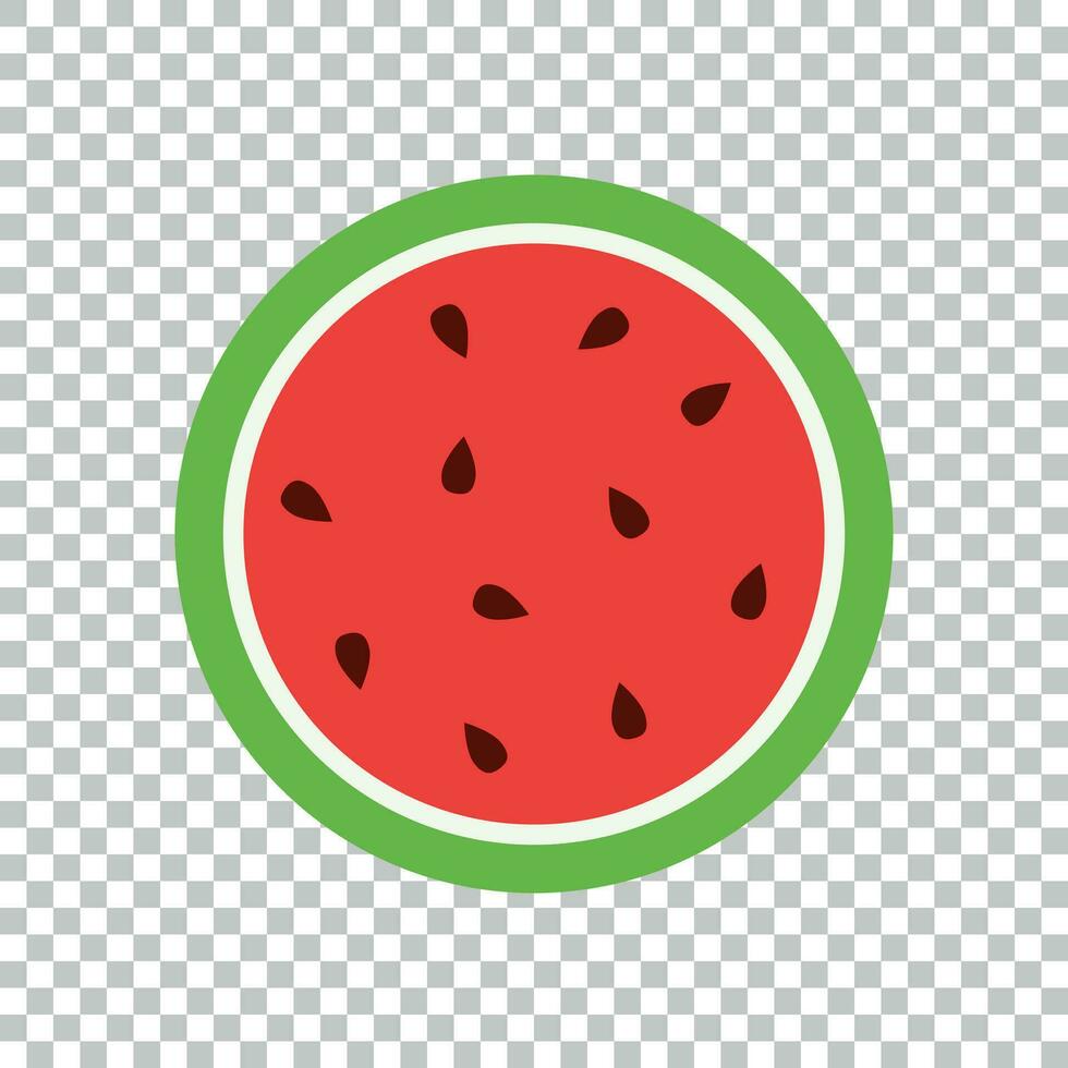 Watermelon icon. Juicy ripe fruit on isolated background vector