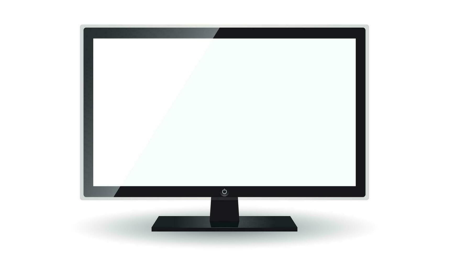 televisión icono vector ilustración en plano estilo aislado en blanco antecedentes. televisión símbolo para web sitio diseño, logo, aplicación, ui