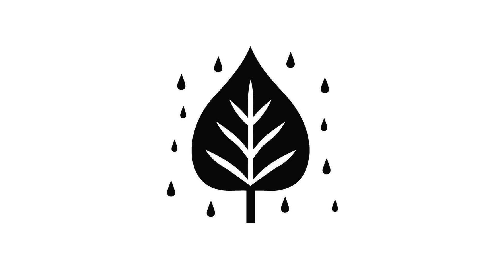 Invigorating Nature Unveiling the Symbolic Power of the Rain Icon vector