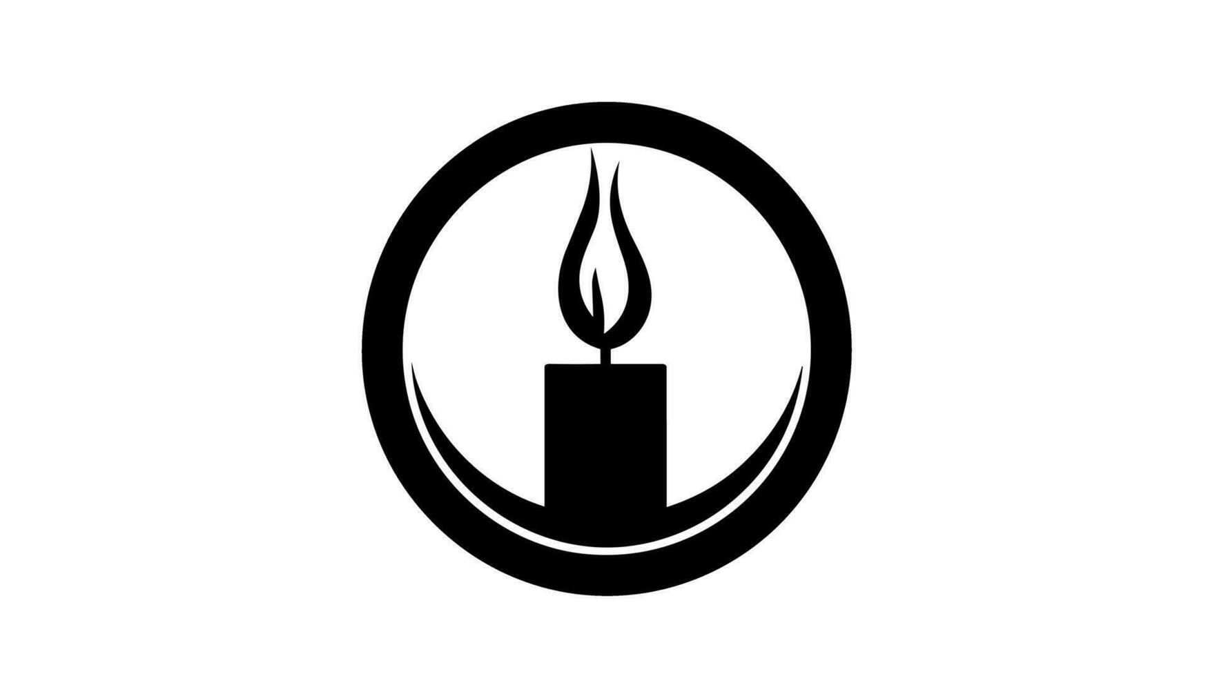 Illuminating Symbolism Exploring the Meaning Behind the Candle Logo vector