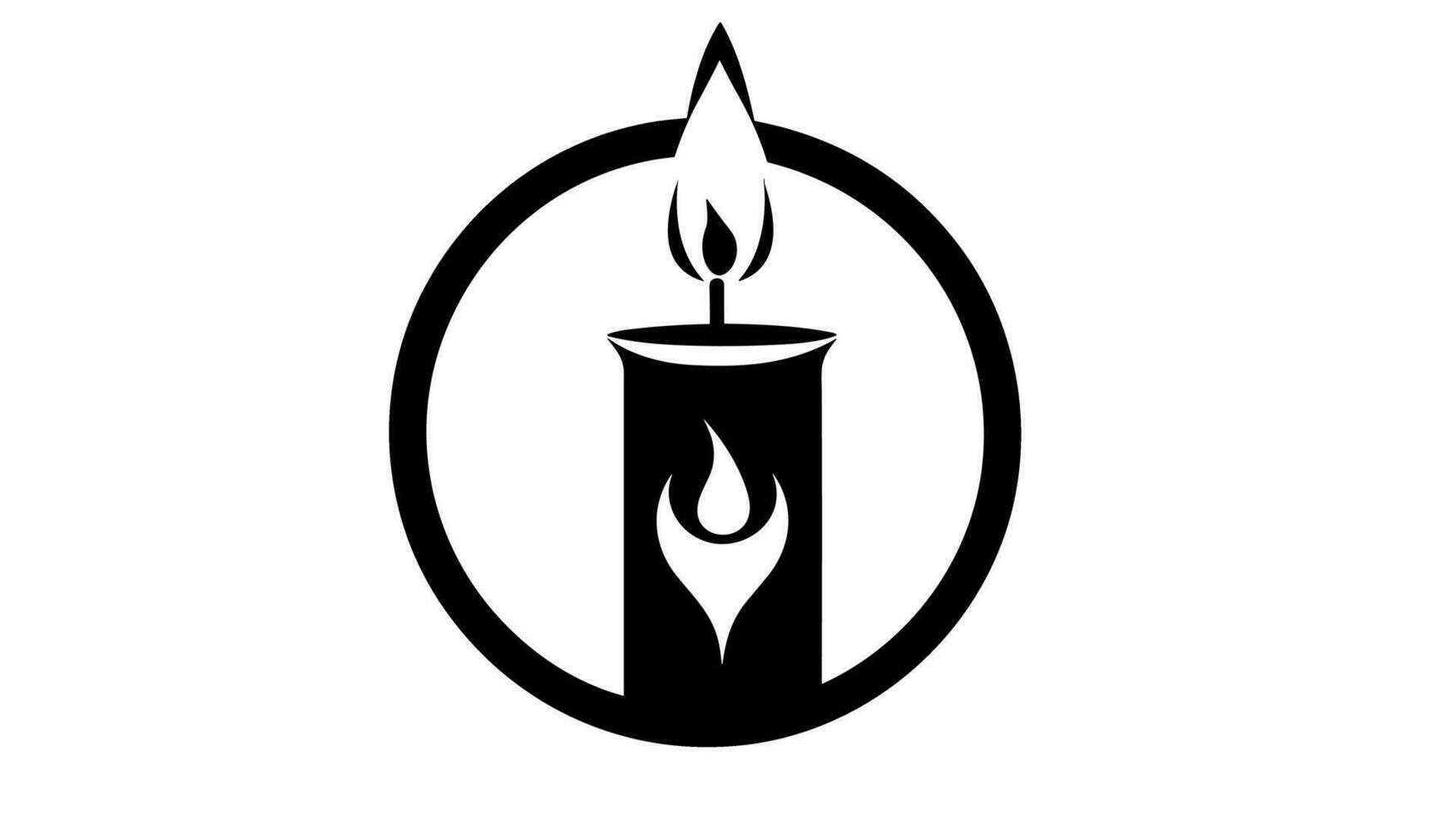 Illuminating Symbolism Exploring the Meaning Behind the Candle Logo vector