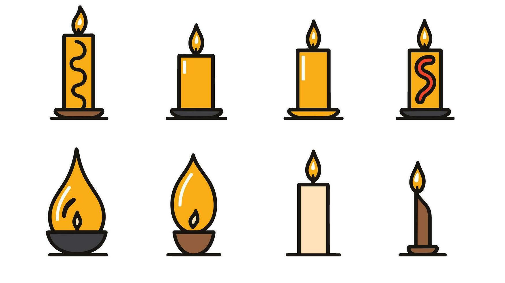 Illuminating Symbolism Exploring the Meaning Behind the Candle Logo vector