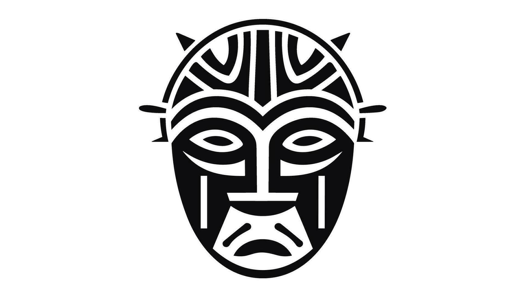 Awe-Inspiring African War Mask Unveiling the Powerful Traditions and Symbolism Behind This Ancient Artifact vector