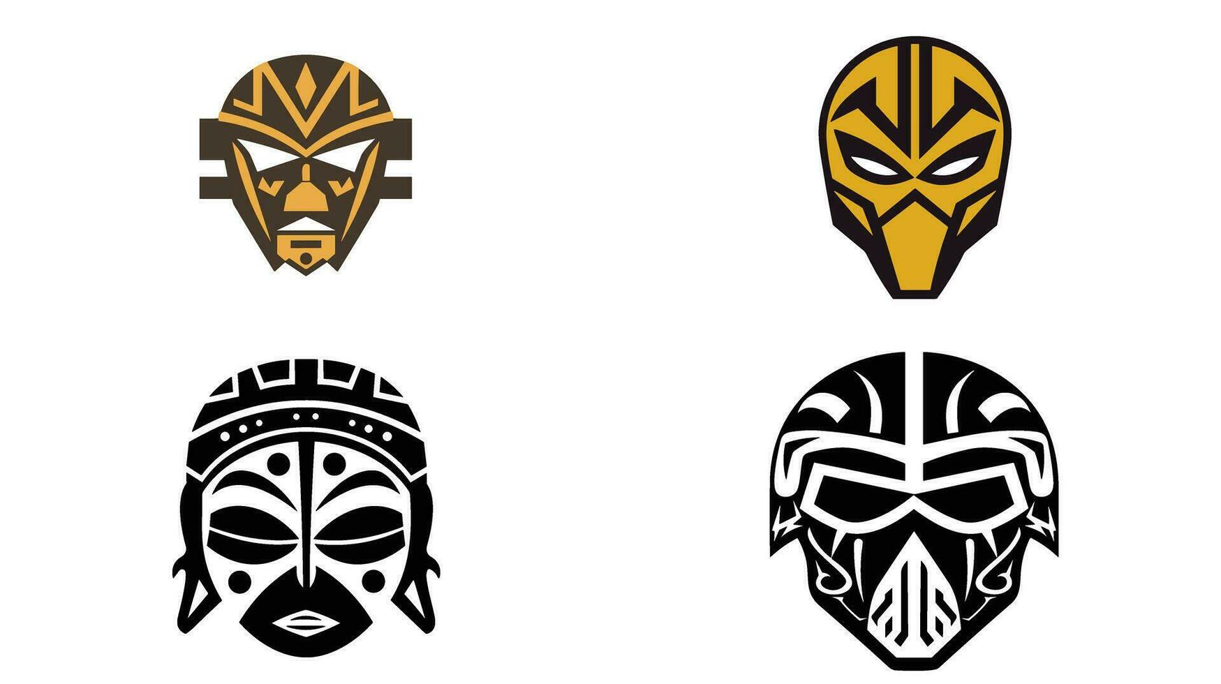 Awe-Inspiring African War Mask Unveiling the Powerful Traditions and Symbolism Behind This Ancient Artifact vector