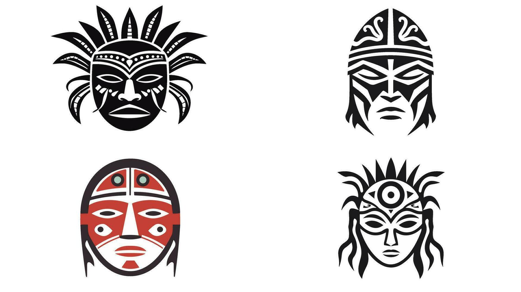 Awe-Inspiring African War Mask Unveiling the Powerful Traditions and Symbolism Behind This Ancient Artifact vector