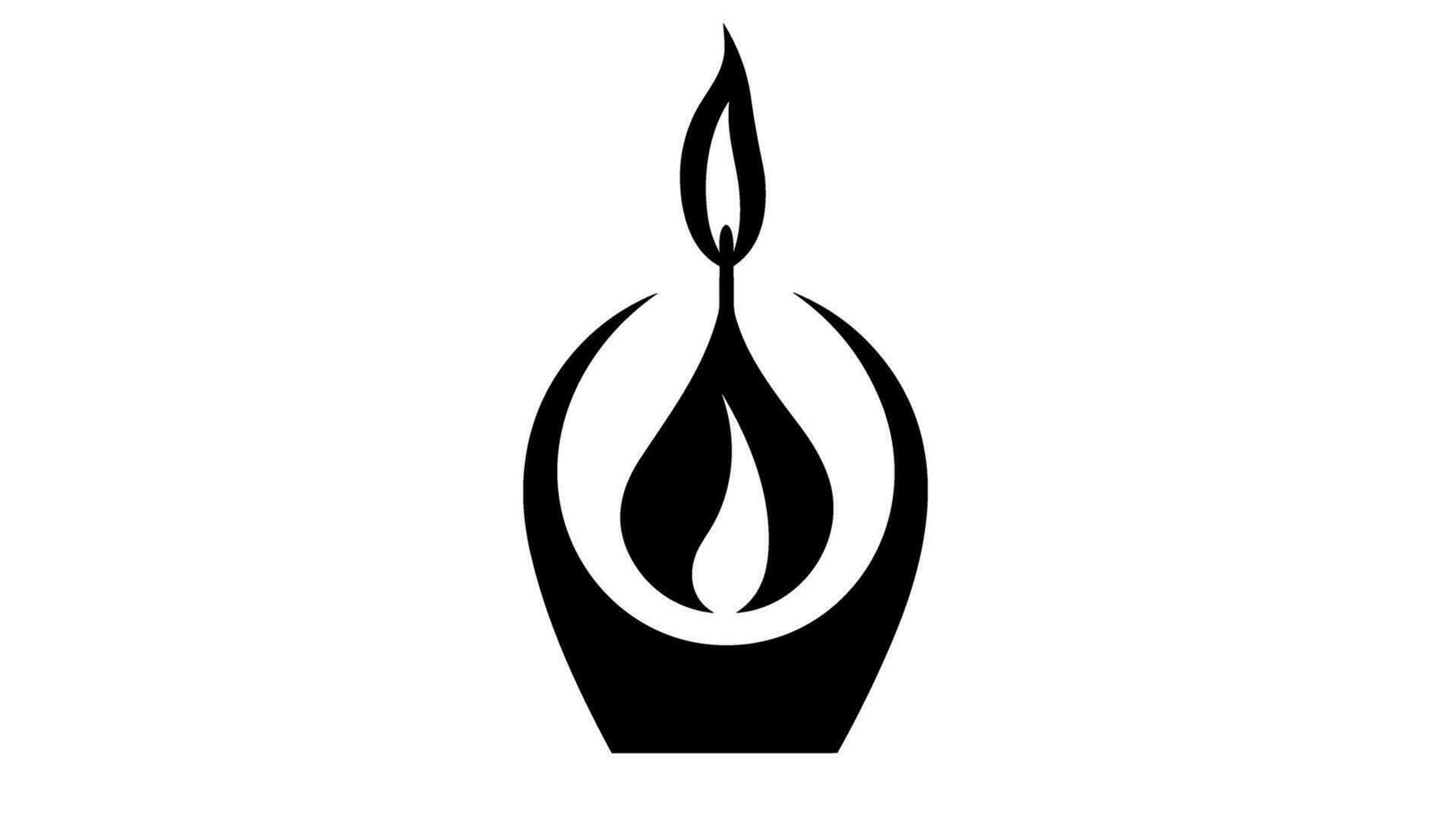 Illuminating Symbolism Exploring the Meaning Behind the Candle Logo vector