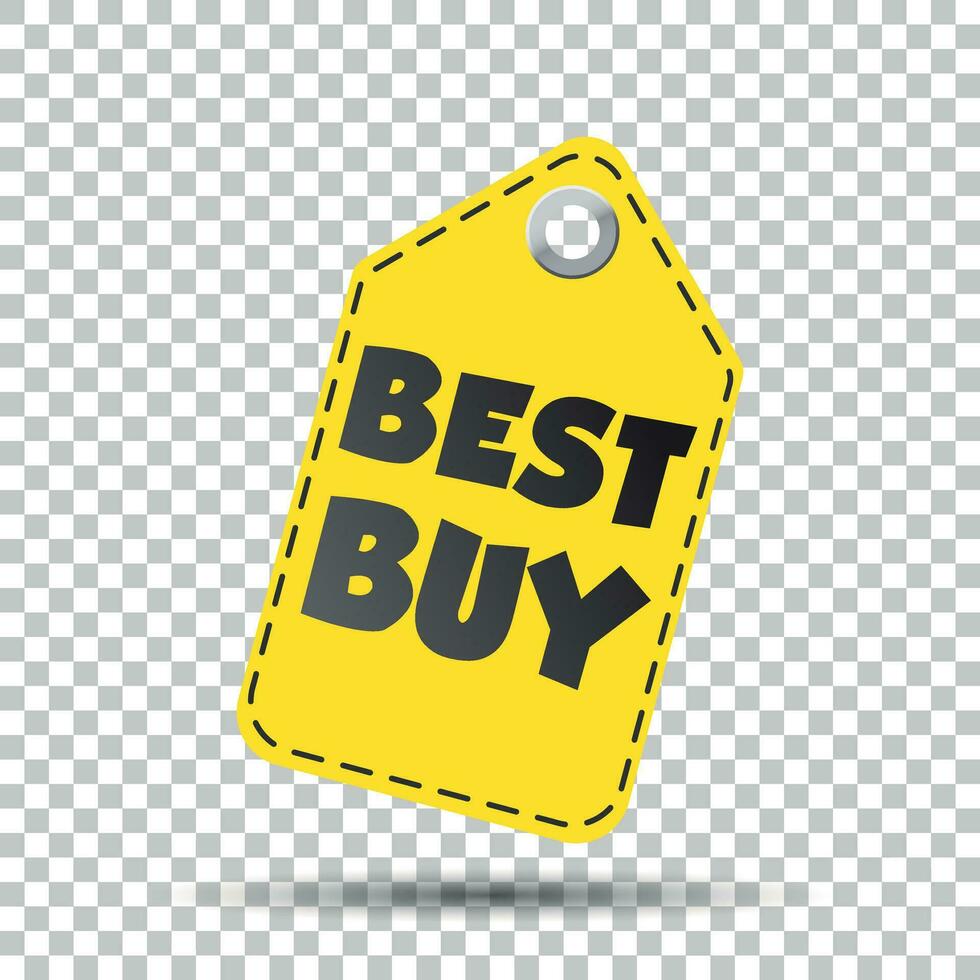 Best buy hang tag. Vector illustration